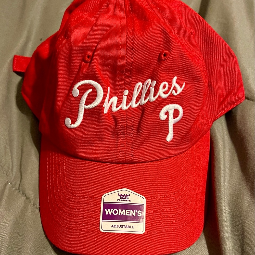 Phillies Women's Red Adjustable Cap